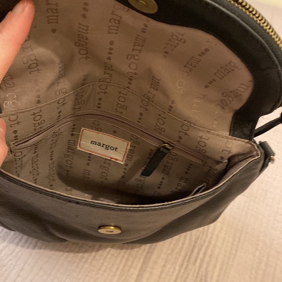 MARGOT Black Leather Crossbody Bag - Picture 5 of 8